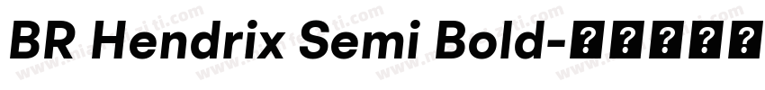 BR Hendrix Semi Bold字体转换